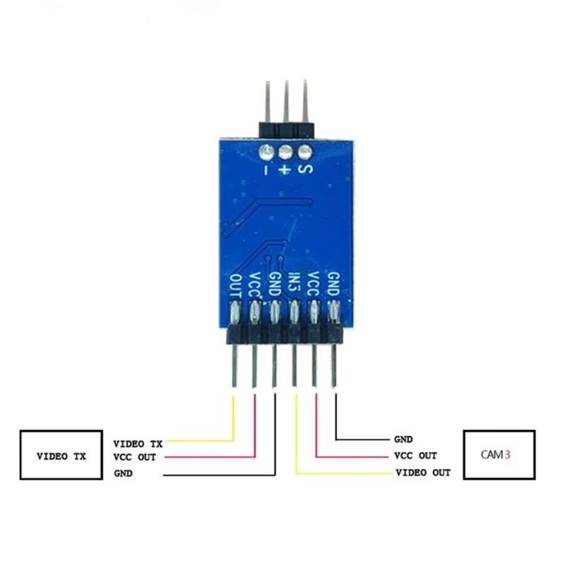 3 Channel Video Switcher Module 3 Way Video Switcher Unit for FPV Camera Video Switching Module Electronic Accessories