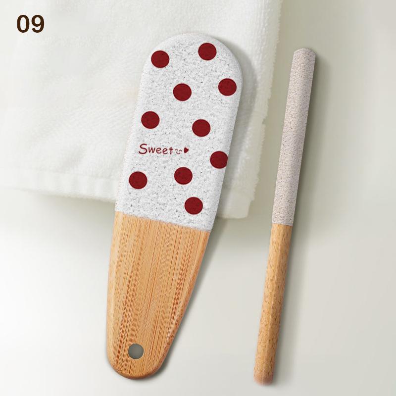 1 Pcs Professional Files Double Sided Foot File Callus Remover For Feet Wooden Pedicure Grater To Smooth Hard Coarse Tough Skin