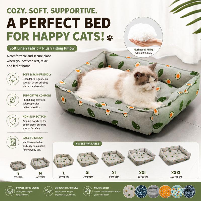 Pet Summer Mat Cute Dog Cooling Sofa Breathable Washable Four Seasons For Small Dog Bed Cushion Pet Cat Nest Mat Accessories