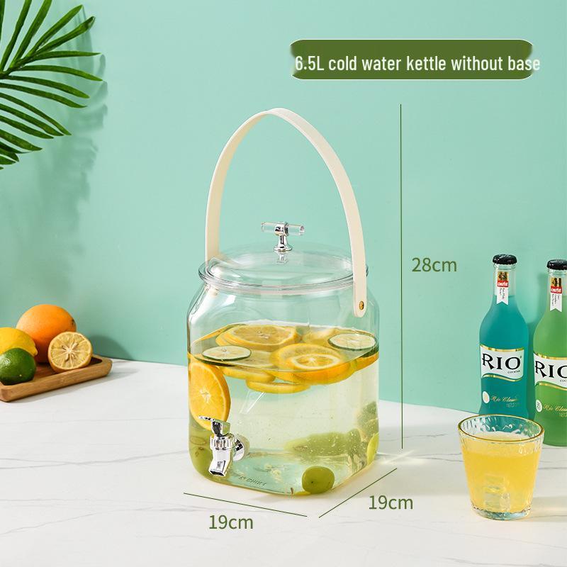 Portable Summer Beverage Dispenser with Spigot - Ideal for Infused Water and Juices
