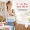 Quick Heating Electric Heating Lunch Box Large Capacity Portable Insulated Lunchbox  Office Use
