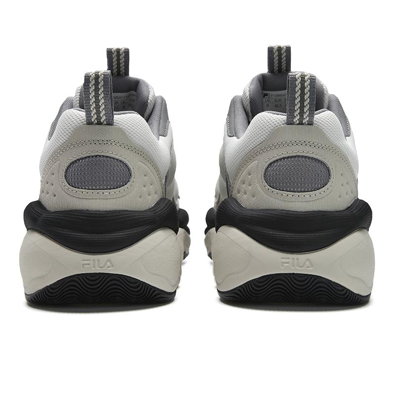New FILA PEASE Wear resistant And Lightweight Low top Casual Shoes Men's White Agate Gray F12M541114FWR