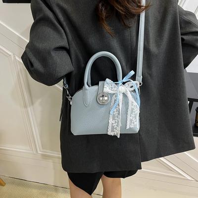 Spring and Summer Portable Small Square Bag Women's 2025 New Fashion Bow Shoulder Bag Premium Messenger Bag