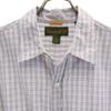 Timberland Check Pattern Short sleeve Cotton shirt L white Men's Used