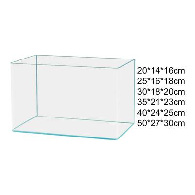 Clear Tank Decor Easy To Clean Modern Decorative Elegant Betta Fish Tank Aquarium for Bedroom Apartment