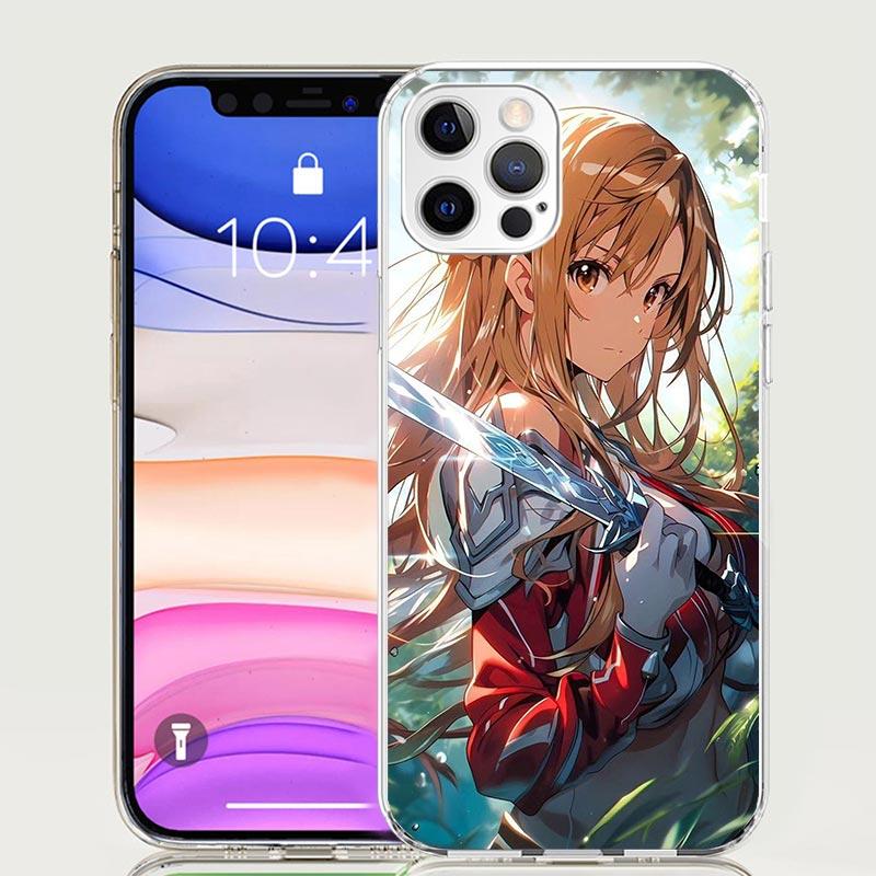 Sword Art Online Yuuki Asuna Phone Case For iPhone 17 Air 16 15 Plus 11 14 Pro Max 13 Mini 12 7 8 + SE Pattern Art Customized Co