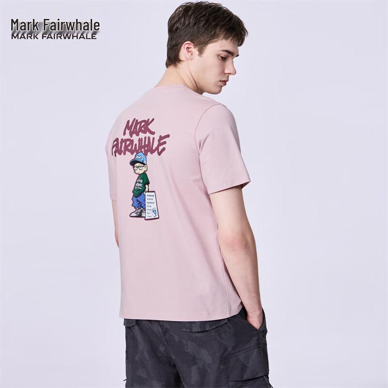 Mark Fairwhale Men s Breathable Round Neck Printed T-shirt S