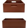 Caisse de Rangement en Bois Marrone - Creative Deco - 40 x 30 x 13 cm