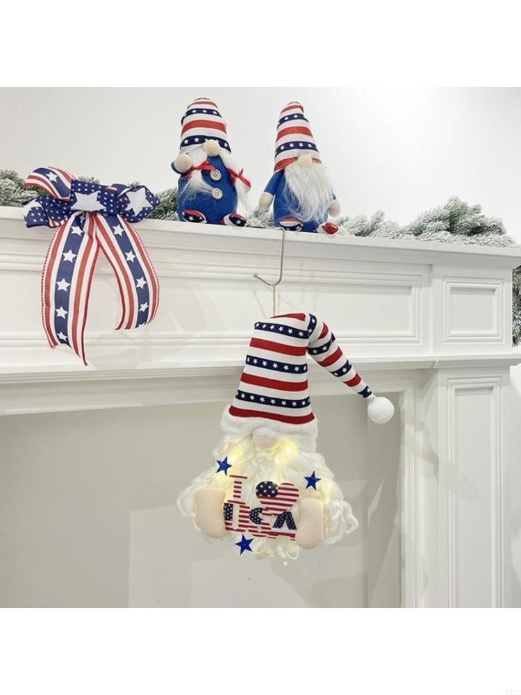 

American Independence Day Doll Toy Unique Faceless Dwarfs Soft Stuffed Doll X3UC China Mainland