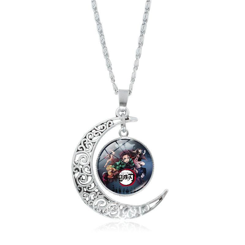 

Anime Moon Pendant Necklace For Women Versatile Sweater Chain Accessory