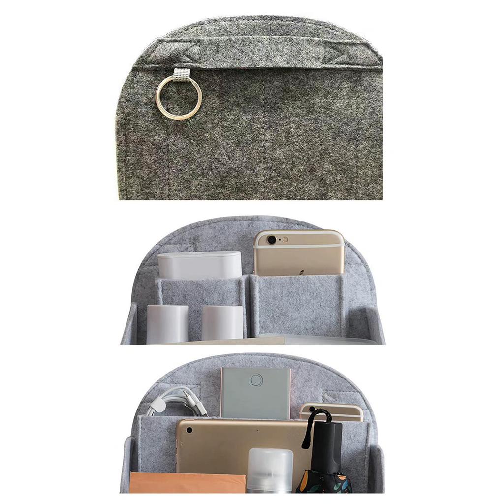 Makeup Backpack Organizer Felt Insert Bag Cosmetic Bags Fit Various Women Backpack Bags for Interior Travel Bag Portable Bag