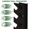 Wall Mount Shed Organizer With Large Storage Space Heavy Duty Garage Tool Garden Supplies Holder For Shovels And Rakes