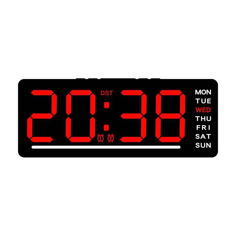 

Digital Clock Led With Loud Alarm And Week Indicator For Child Bedroom Decor Red