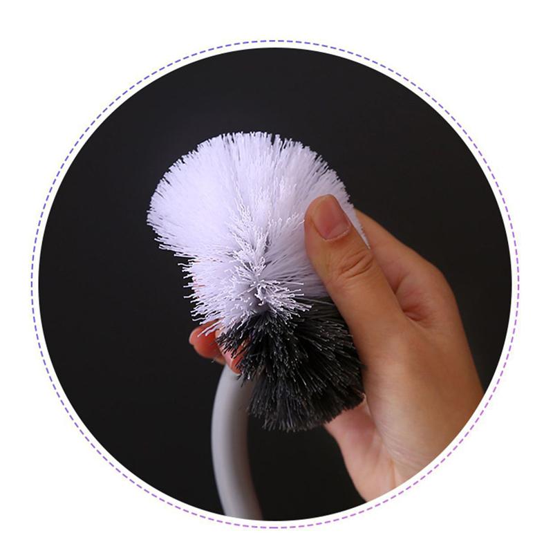 Perie de toaletă Accesorii pentru casă Instrumente de curățare baie Curățați peria de toaletă fără colțuri moarte Montat pe perete de uz casnic