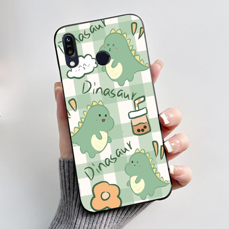 Für Asus Zenfone Max ZB555KL Max Pro ZB601KL ZB602K Hülle Niedliche Cartoon-Druck Schutzhülle Weiches Silikon Schwarzes Handygehäuse