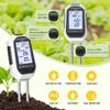 7-in-1 Soil & Water Meter Digital Plant Temperature/Soil Moisture/pH Meter/Light Intensity/Fertility/EC/TDS with Backlit LCD Display