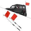 Metal Flag Set for WPL B14 B14K B24 B24K B16 B16K Scale Monster Truck