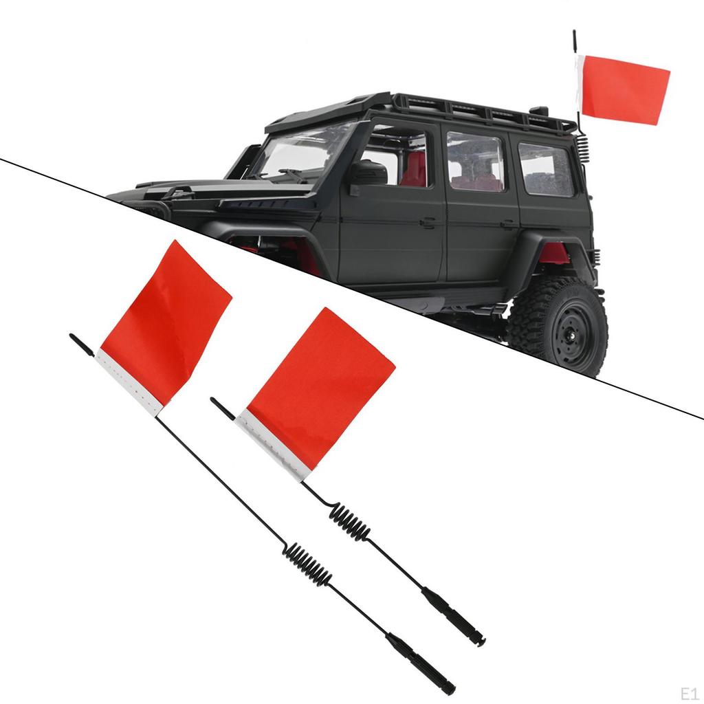 Metal Flag Set for WPL B14 B14K B24 B24K B16 B16K Scale Monster Truck