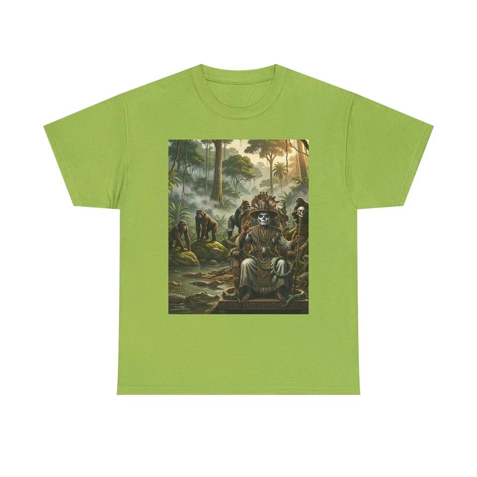 Jungle Expedition Scene T-Shirt | Vintage Tropical Illustration 4 S