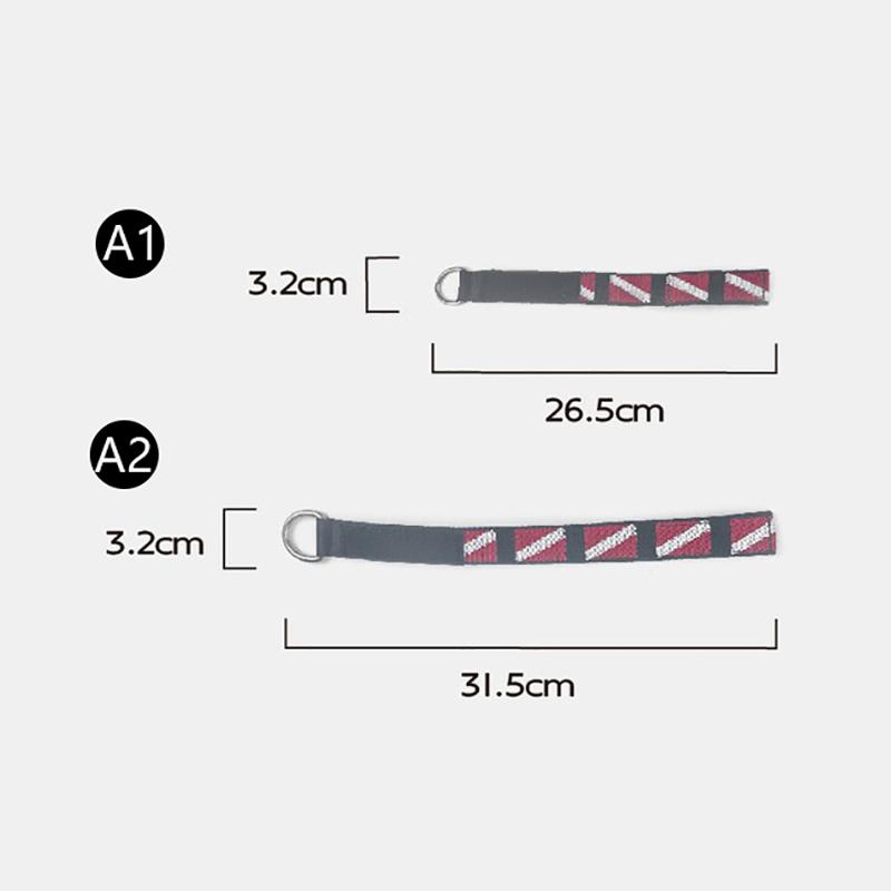 1Pcs Adjustable  Diving Wrist Strap Lanyard Webbing Band With Metal D-Ring Freediving Webbing Holder Strap Swim Pool Parts