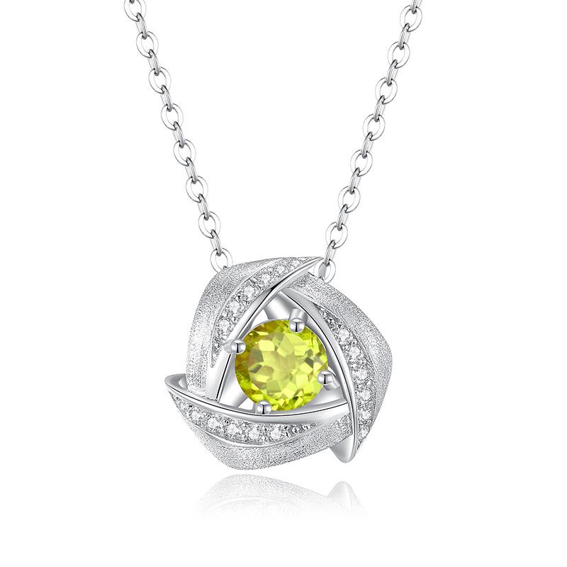 S925 Silver Star Jewelry Set, Natural Crystal Necklace Ring Earrings for Women