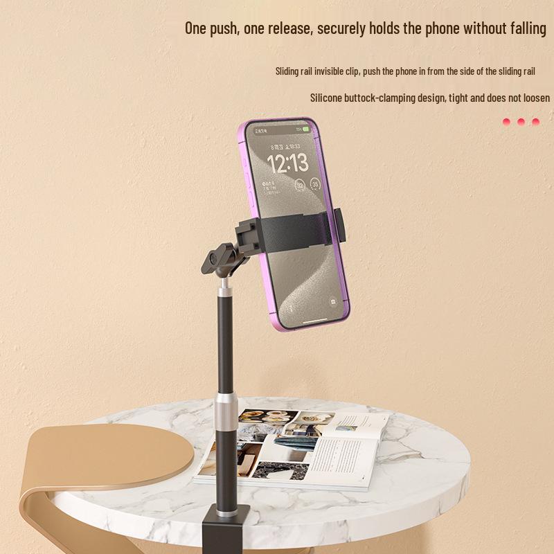 Desktop Phone Holder for Live Streaming, Food Photography, and Video Recording