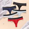 5PCS Sports Solid Men Thong Male Cotton Breathable G-String Seamless No Trace Sports Panties Sexy T-back Exotic Lingerie