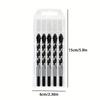 5pcs Professional Carbide Drill Bit Set for Masonry, Concrete, Glass, Tile, Brick - Durable Metal Drill Bits for Home Decor, DIY Projects