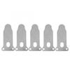 5Pcs Valve Plates Tongue Shape Metal Air Compressor Accessories 57mm Long Air Compressor Valve Plate Fitting Set Power Tool Acce