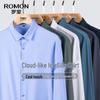 ROMON Men's Long Sleeve Wrinkle-Free Business Shirt