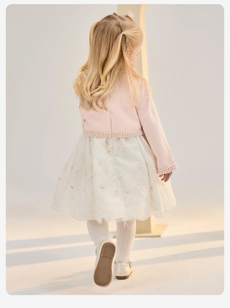 David Bella Girls' Fragrant Dress Spring Dress New Children's Princess Dress One Year Old Baby Dress Dress