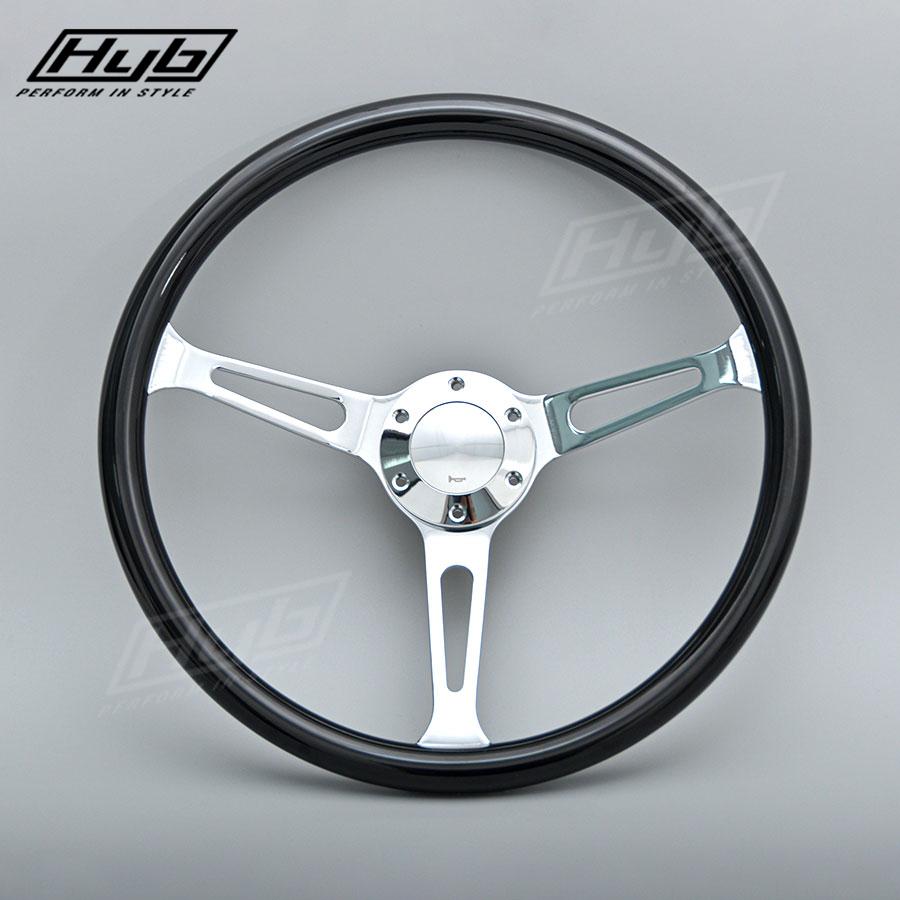 15Inch Vintage Wood Style Steering Wheel