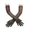 55CM Sexy Lace Thin Hollow Transparent Long Gloves Breathable Net Yarn Women Man Stage Performance Party Cosplay Elasticity