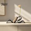 3D Printed Wave Bookshelf, Modern Abstract Ribbon Style Book Stand, Elegant Desk Organizer for Book Magazines, Flower Vase Home Office Decor