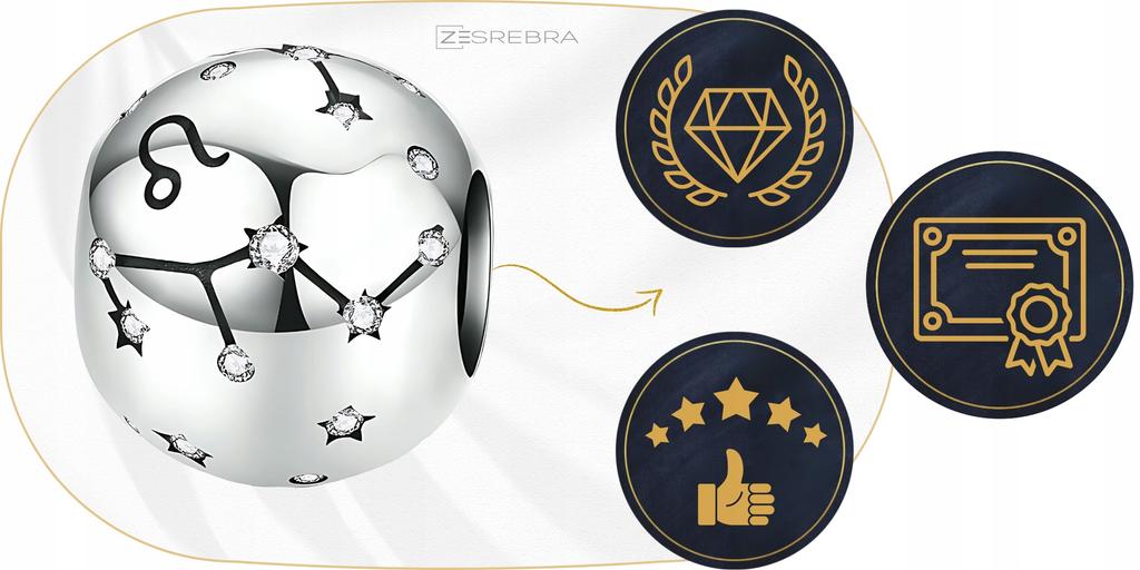 Charms Zodiac Sign Leo 925 Bead Pendant Charms Pr 925
