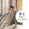 Shower Head Flow Restrictor G1/2 Adapters Shower Flow Reducer Limiter Set Water Saving Valves ABS for Bathroom Shower