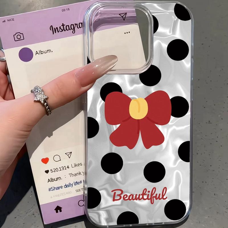 Pink Bow Love Heart Girls Water Texture Phone Case For Xiaomi 14T 13T Pro 14Tpro 11 Lite 5G NE Silicone Shockproof Fundas Cover