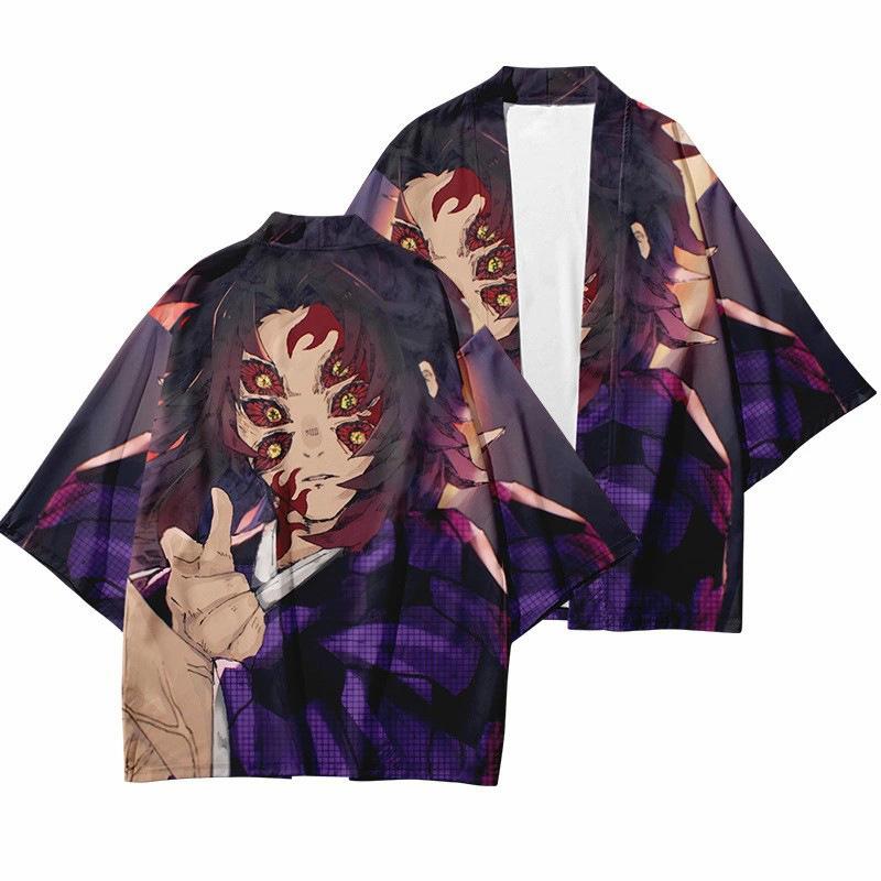 Sun Man Ghost Destroyer Blade Kimono Cloak Couple Casual Jacket 3D Digital Printing Cardigan Sunscreen Clothing