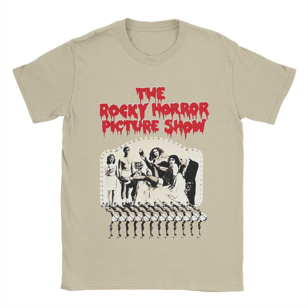 The best product for you Cool The Rockys Horror Picture Show T-shirt Mannen O-hals 100% Katoen T-shirts Korte Mouw Tees Verjaardagscadeau Tops L kaki