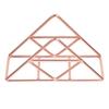Rose Gold/Gold Napkin Holder Triangle Decorative Metal Paper Napkin Holder Elegant Metal Wrought Iron Iron Napkin Holder