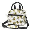 Süße Avocado-Print Isolierte Lunchtasche Wiederverwendbare Thermische Lunchbox für Damen Herren Wasserdichte Kühltasche für Picknick Schule Arbeit