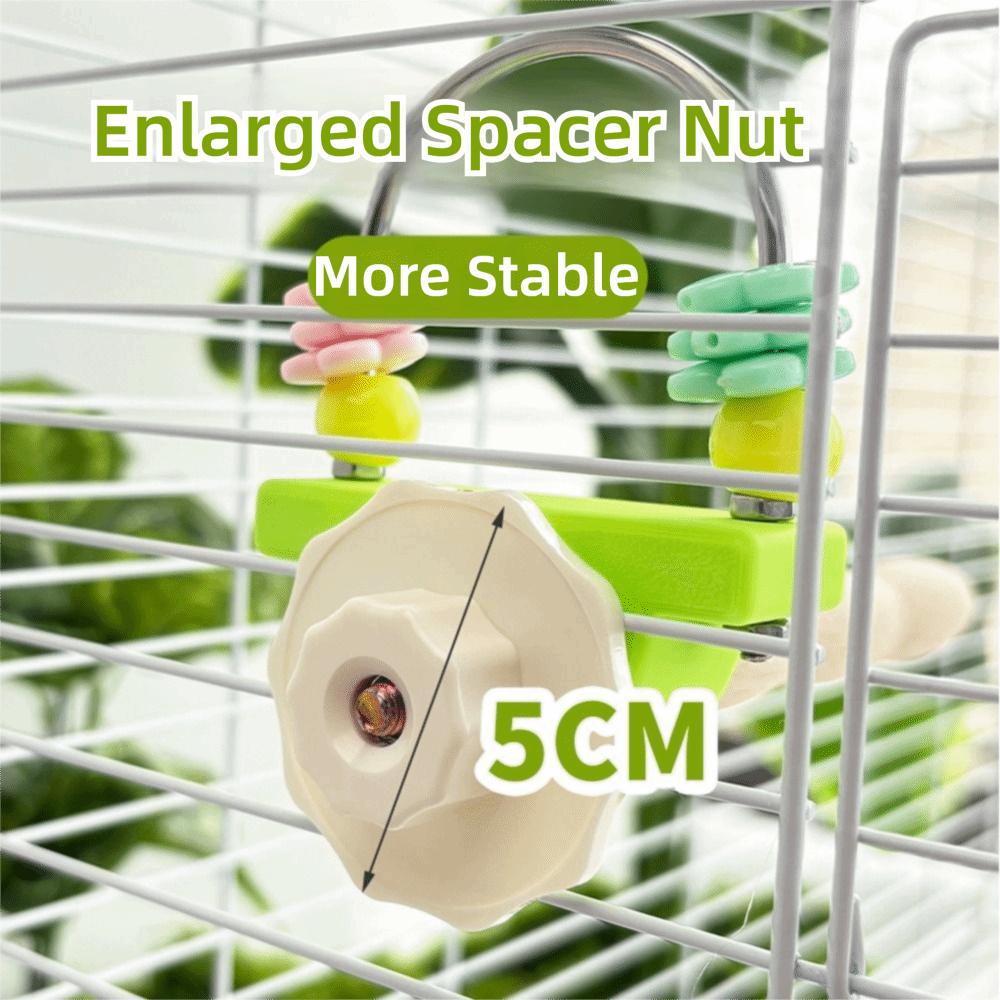 Wear-resistant Paw Grinding Sticks Non-slip Parrot Standing Pole Fun Bird Perch Stand  Birdcage Use