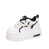 Invisible inner height increase white shoes women's new small thick-soled muffin shoes summer white board shoes women