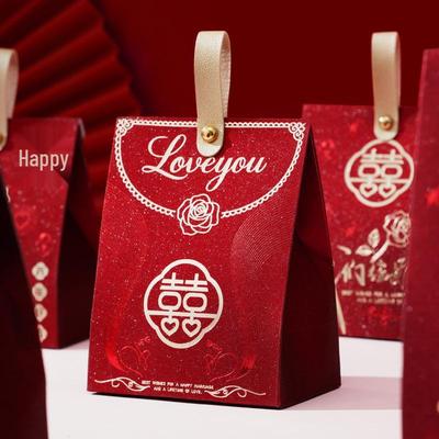 2025 Hochzeit & Verlobung Süßigkeiten Geschenkboxen - Leere Souvenir Handtaschen Verpackung