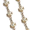 Women's new metal waist chain - cross-border fashion pearl inlaid belly dance chain belt