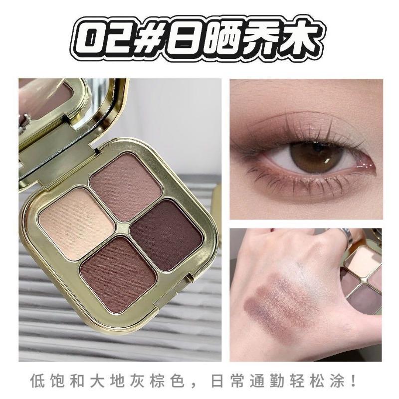 Kakashow 4 Color Eyeshadow Palette Shimmer Matte Fine Pigmented