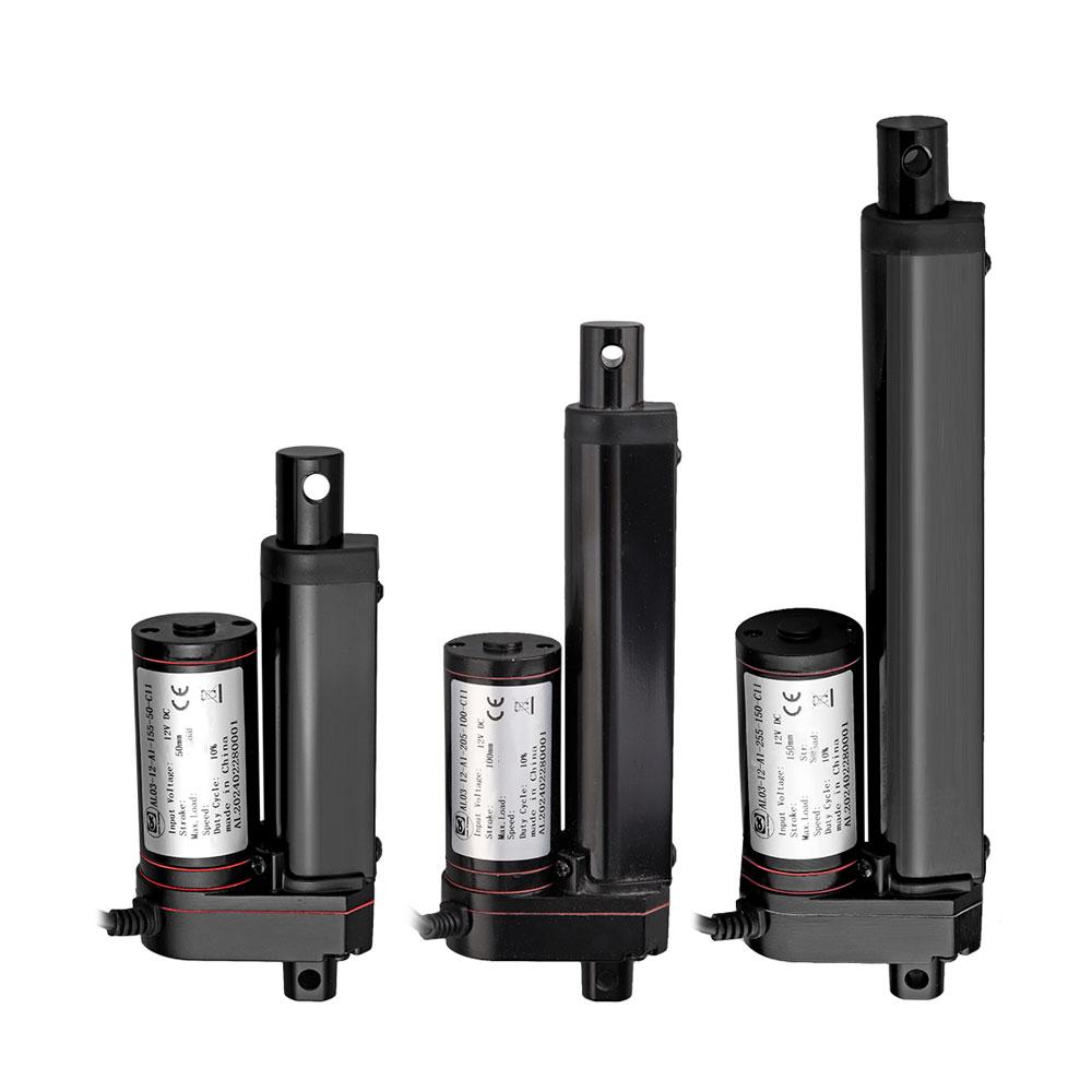 3000N DC12V Linear Actuator 5mm/s Speed 100mm 150mm 200mm 250mm Stroke Reciprocating Linear Actuator Motor For Solar Tracker