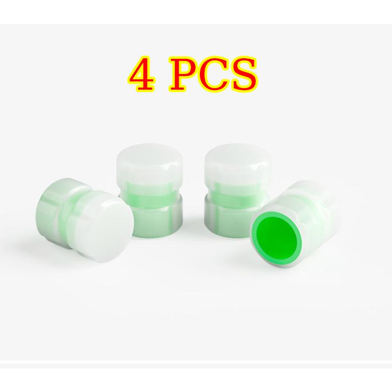 Fluorescent Tire Valve Cap Hub Wheel Luminous Night Glowing Car Moto Bike Wheel Tyre Rim Hub Nozzles Tyre Decor Accessories