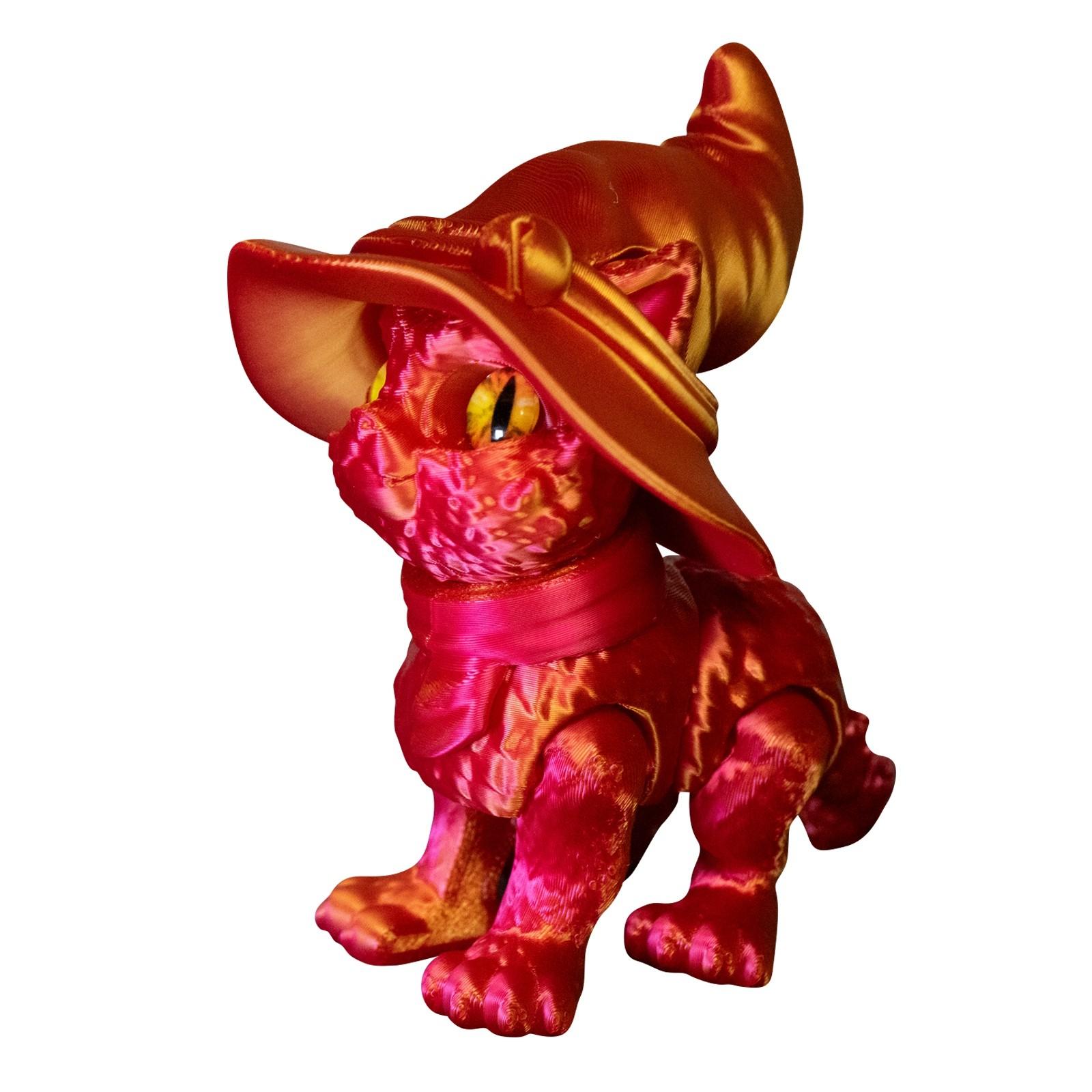 

3D-печать декоративных аксессуаров и игрушек для кошек в шляпах One Size красный