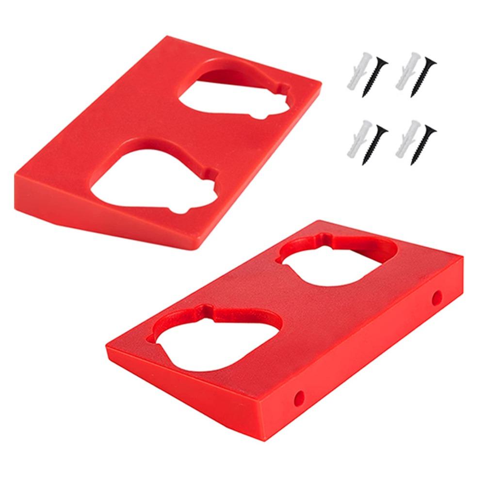 

2PCS/5PCS Wall Mount Battery Holder with Battery Slots Wear-resistant Battery Base Durable for Milwaukee M12 12V